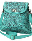 American Darling Cross Body I Hand Tooled Genuine Leather Women Bag Western Handbag Purse