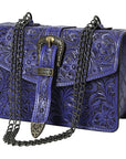 American Darling Small Crossbody Beautifully Hand Tooled  Genuine Leather women bag western handbag purse