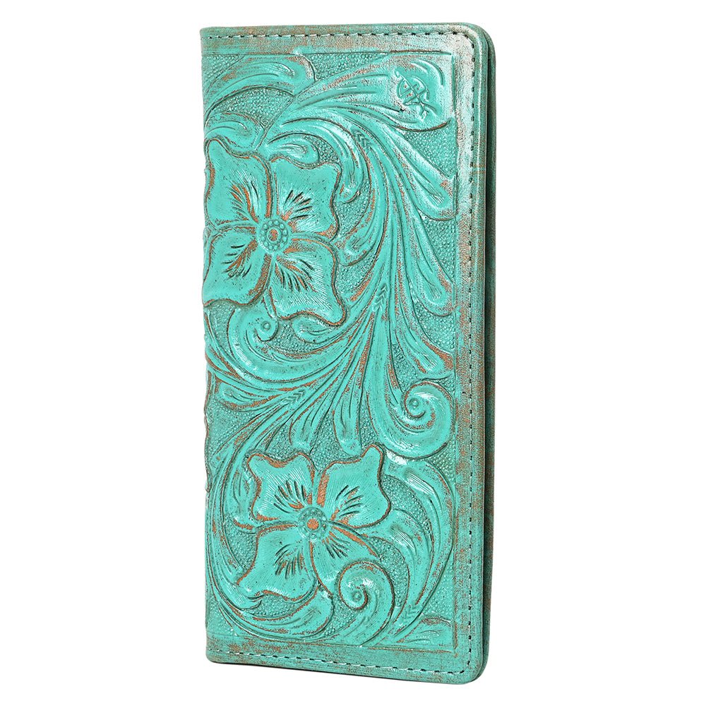 American Darling Clutch Beautifully Hand Tooled  Genuine Leather women bag western handbag purse