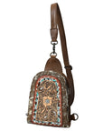 American Darling Sling Beautifully Hand Tooled  Hair-On Genuine Leather women bag western handbag purse