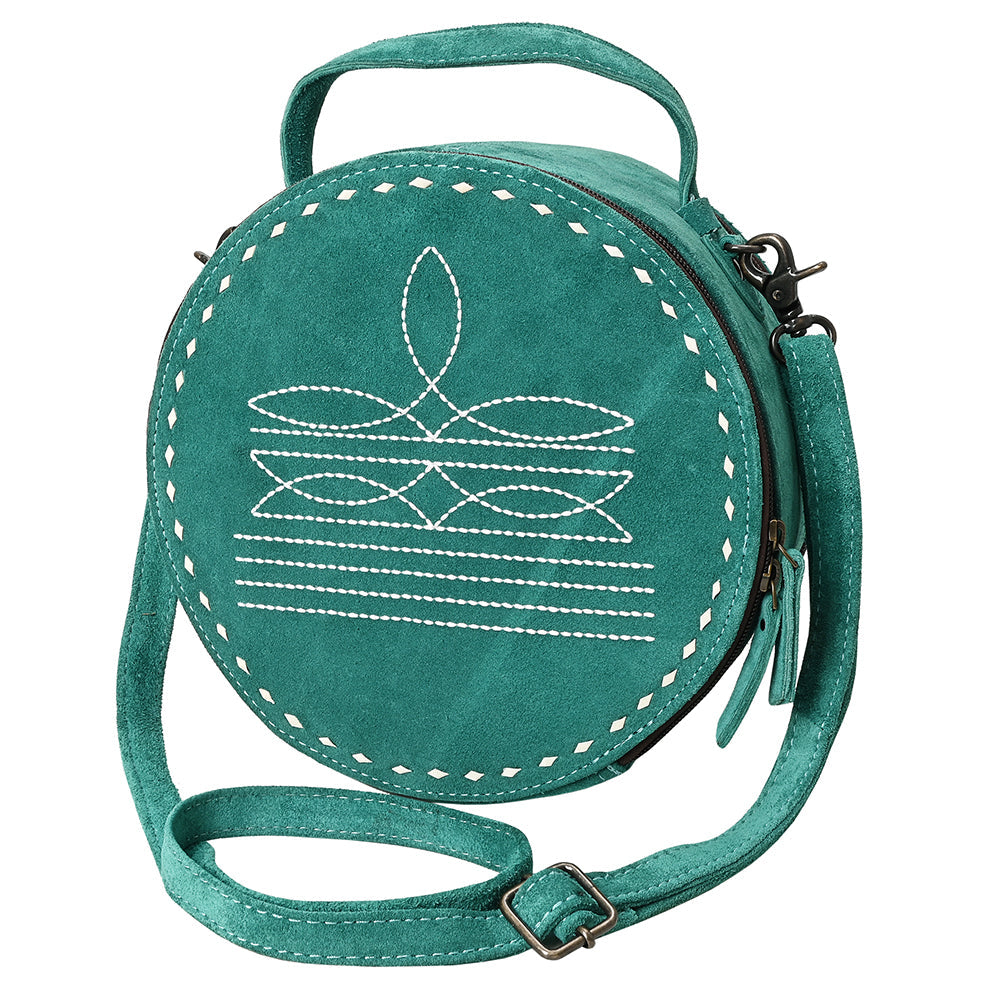 American Darling Canteen Genuine Suede Leather Women Bag Western Handbag Purse