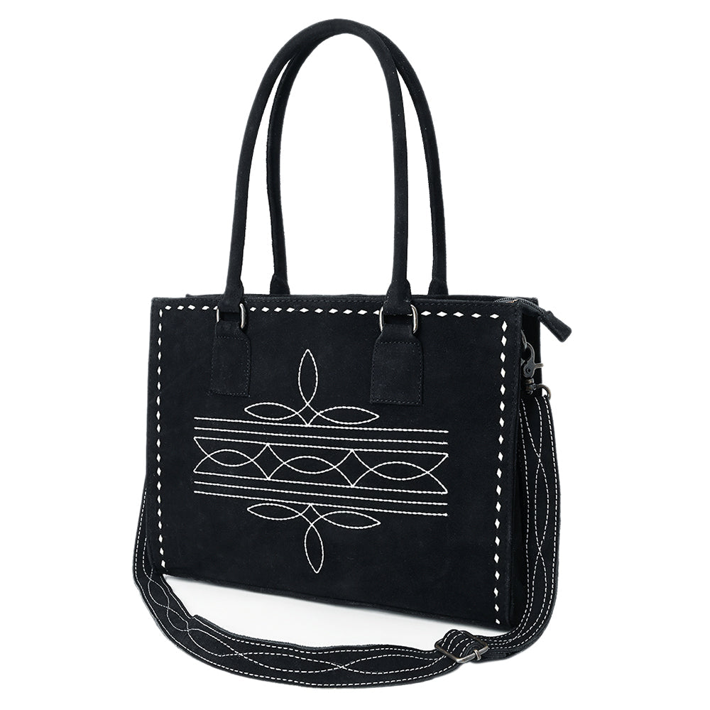 American Darling Tote Genuine Suede Leather Women Bag Western Handbag Purse