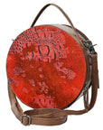 American Darling Canteen Crocodile Embossed Genuine Leather Women Bag Western Handbag Purse