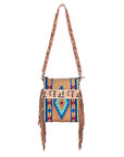 American Darling Cross Body Hand Tooled Saddle Blanket Genuine Leather Women Bag Western Handbag Purse