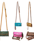 American Darling ADBG514BR Small Crossbody Hand Tooled Genuine Leather Women Bag Western Handbag Purse