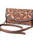 American Darling Organiser Hand Tooled Saddle Blanket Genuine Leather Western Women Bag Handbag Purse | Organiser Bag for Women | Cute Organiser Bag |Organiser Purse