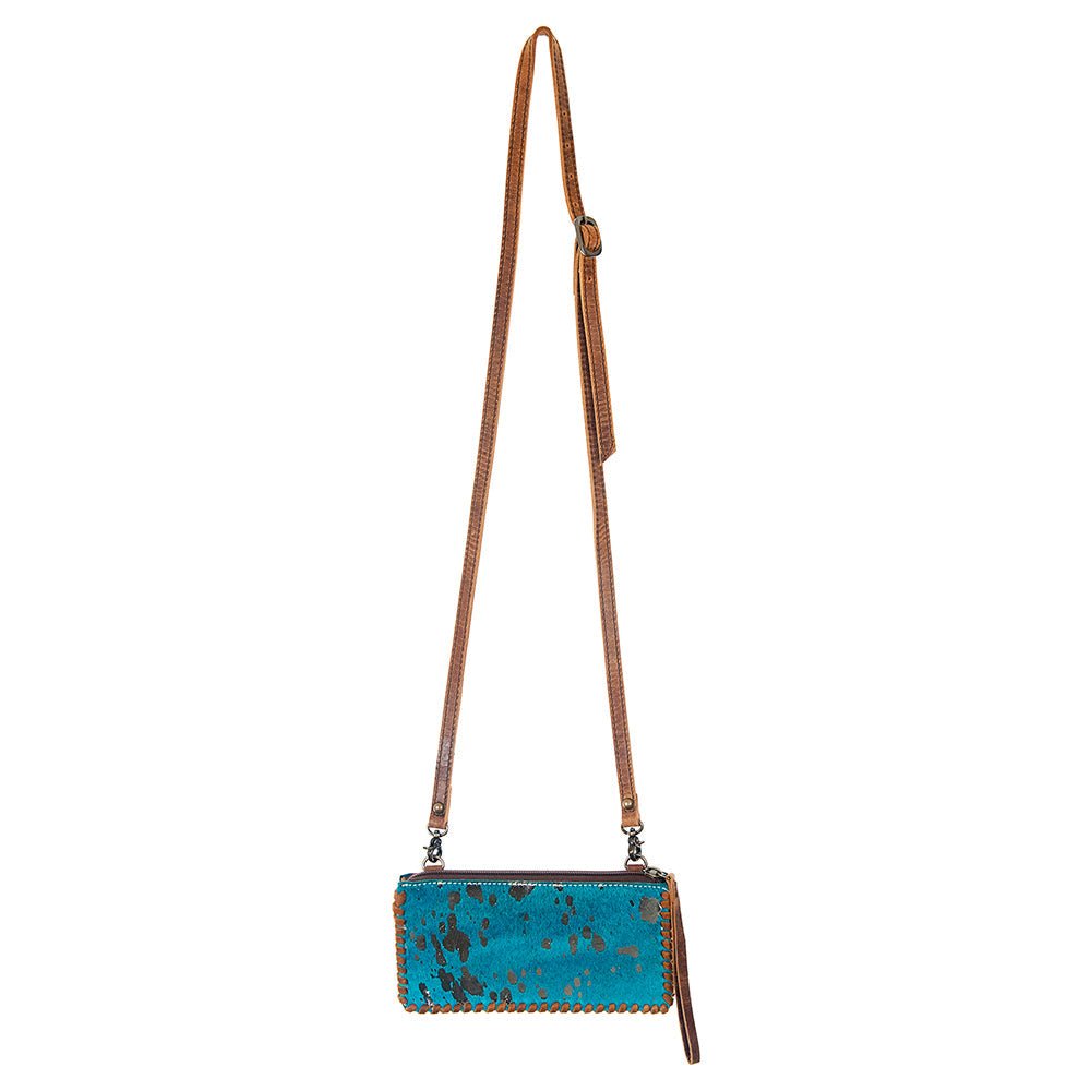 American Darling ADBG535BR Wallet Hand Tooled Genuine Leather Women Bag Western Handbag Purse