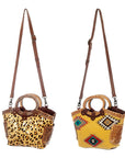 American Darling Hand Tooled Hair On Genuine Leather Women Bag Western Handbag Purse