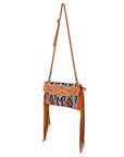 American Darling Hand Tooled Saddle Blanket Genuine Leather Women Bag Western Handbag Purse