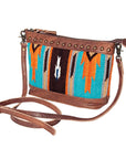American Darling Saddle Blanket Genuine Leather Women Bag Western Handbag Purse