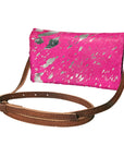 American Darling Hair On Genuine Leather Women Bag Western Handbag Purse