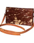 American Darling Hair On Genuine Leather Women Bag Western Handbag Purse