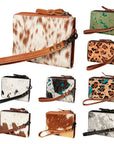 American Darling Hair On Genuine Leather Women Bag Western Handbag Purse