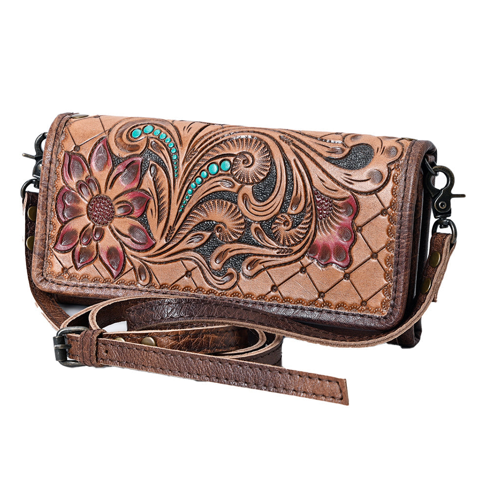 American Darling Hair On Genuine Leather Women Bag Western Handbag Purse