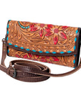 American Darling Wallet Hand Tooled Genuine Leather women bag western handbag purse