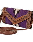 American Darling Hand Tooled Saddle Blanket Genuine Leather Women Bag Western Handbag Purse