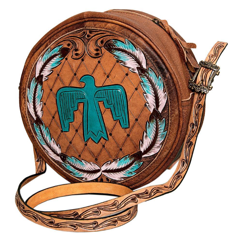 American Darling Hand Tooled Genuine Leather Women Bag Western Handbag Purse