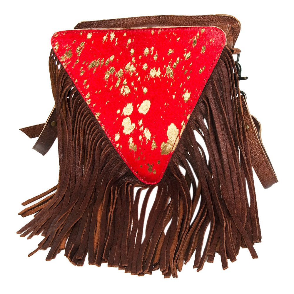 American Darling Hair On Genuine Leather Women Bag Western Handbag Purse