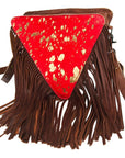 American Darling Hair On Genuine Leather Women Bag Western Handbag Purse