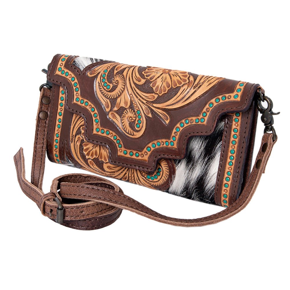 American Darling Hand Tooled Genuine Leather Women Bag Western Handbag Purse