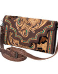 American Darling Hand Tooled Genuine Leather Women Bag Western Handbag Purse