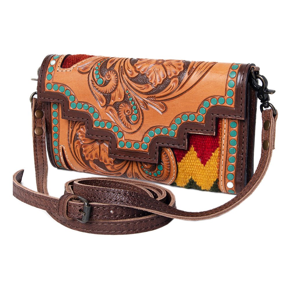 American Darling Hand Tooled Genuine Leather Women Bag Western Handbag Purse