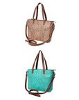 Handcrafted Crocodile Embossed Genuine Leather Women Western Tote Bag With Classic Style