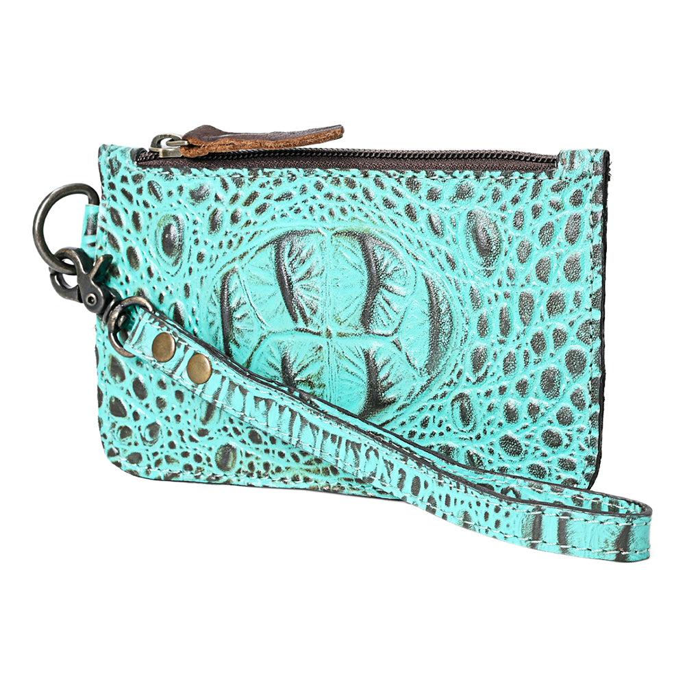 American Darling Crocodile Embossed Genuine Leather Women Bag Western Handbag Purse