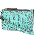 American Darling Crocodile Embossed Genuine Leather Women Bag Western Handbag Purse