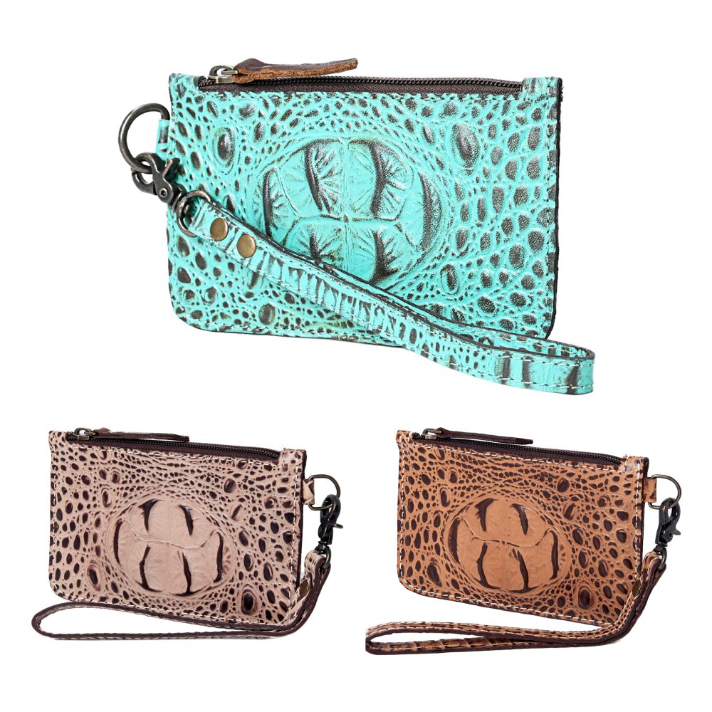 American Darling Crocodile Embossed Genuine Leather Women Bag Western Handbag Purse