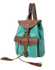 American Darling Crocodile Embossed Genuine Leather Women Bag Western Handbag Purse