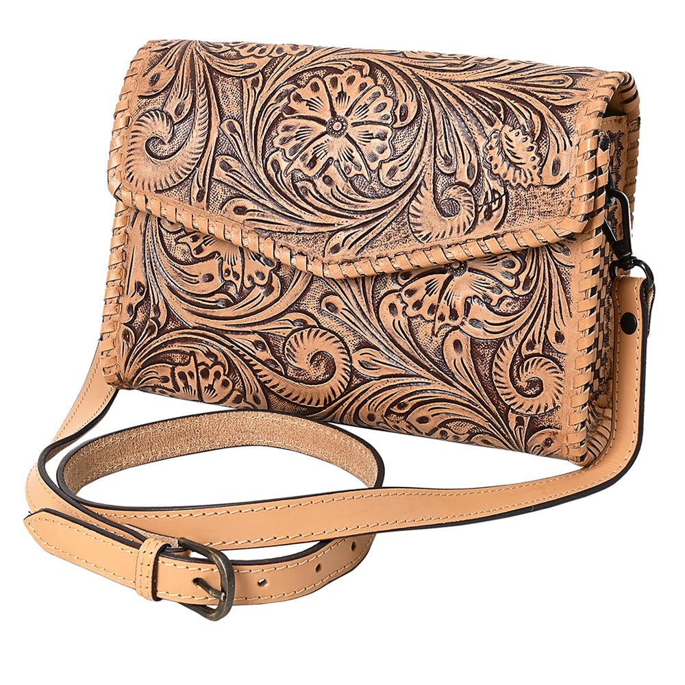 American Darling Hand Tooled Genuine Leather Women Bag Western Handbag Purse
