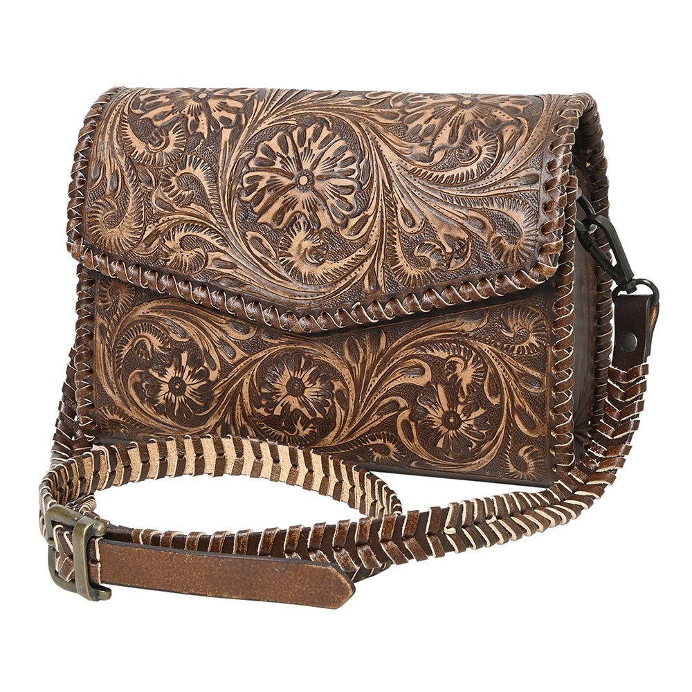 American Darling Hand Tooled Genuine Leather Women Bag Western Handbag Purse
