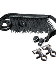 1" X 8Ft Hilason Braided Barrel Horse Racing Reins Knots Fringe Crystal W/ Snaps