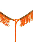 Hilason Horse Flat Braided Paracord Crystal Fringes Breast Collar