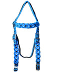 Horse Bridle Headstall  Flat Braided Paracord Hilason