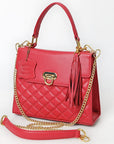 Never Mind Western Cross Body Genuine Leather Handbag Purse Wallet Bag For Women Girls