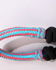 HILASON Western Horse Poly Rope Tied Adjustable Halter 8 Ft Lead Black