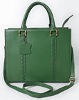 Never Mind  Briefcase Genuine Leather Women Bag Western Handbag Purse