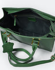 Never Mind  Briefcase Genuine Leather Women Bag Western Handbag Purse