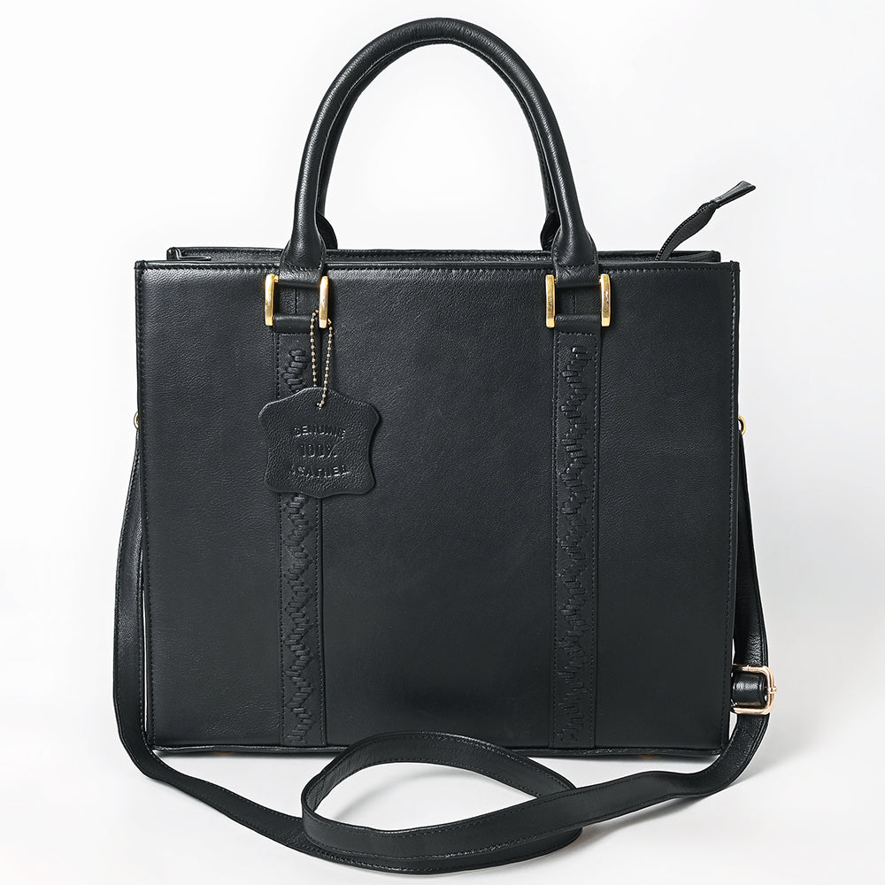 Never Mind  Briefcase Genuine Leather Women Bag Western Handbag Purse