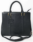 Never Mind  Briefcase Genuine Leather Women Bag Western Handbag Purse