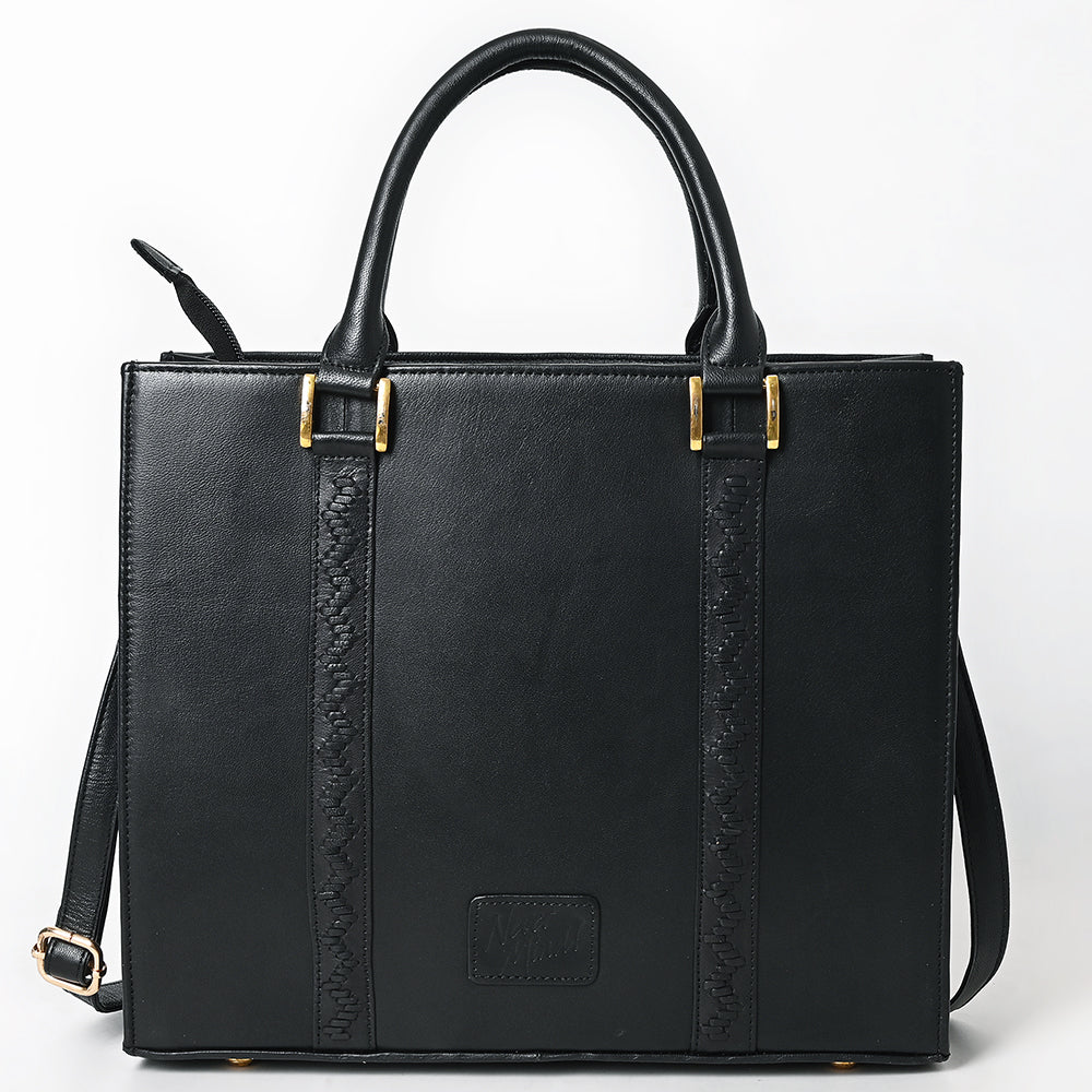 Never Mind  Briefcase Genuine Leather Women Bag Western Handbag Purse