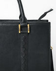 Never Mind  Briefcase Genuine Leather Women Bag Western Handbag Purse