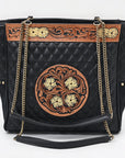 American Darling Tote Bag Beautifully Hand Tooled Leather women