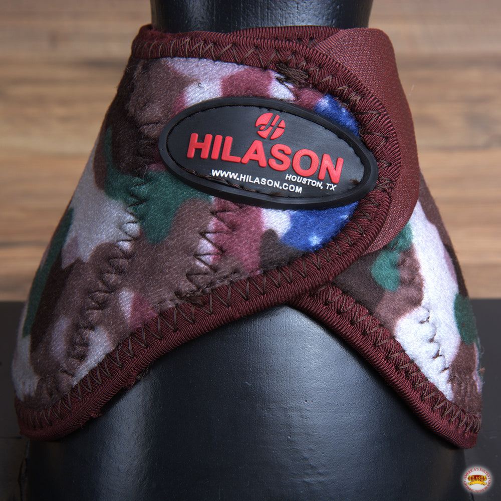 Hilason Western Horse No Turn Bell Boots Leg Protection Durable Camo
