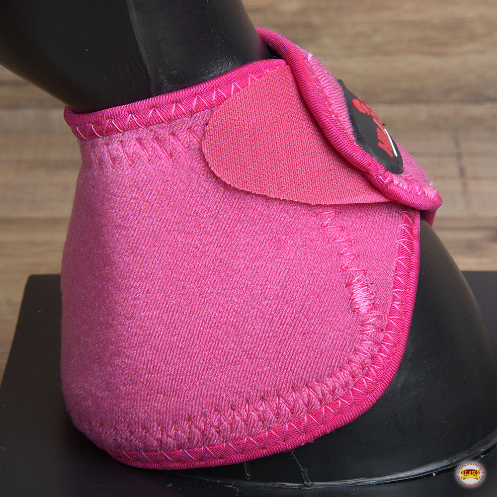 Hilason Western Horse No Turn Bell Boots Leg Protection Durable Pink