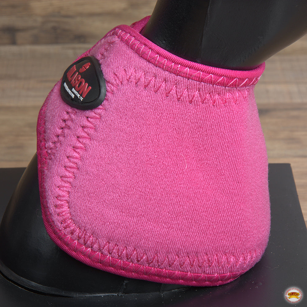 Hilason Western Horse No Turn Bell Boots Leg Protection Durable Pink