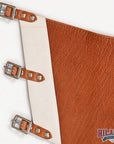 HILASON Pro Rodeo Bull Riding Chaps Genuine Leather Brown