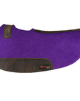HILASON Western Wool Felt Contoured Horse Saddle Pad W/ Distressed Wear Leather | for Horses